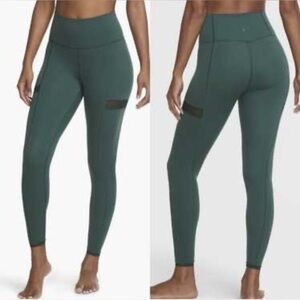 Nike High-Waisted Green Leggings- Size Small